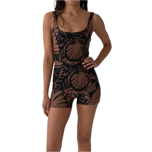 Salted Surf Co. Other - Salted Surf Co. Contour Swim Bodysuit Coco Shell Size Large